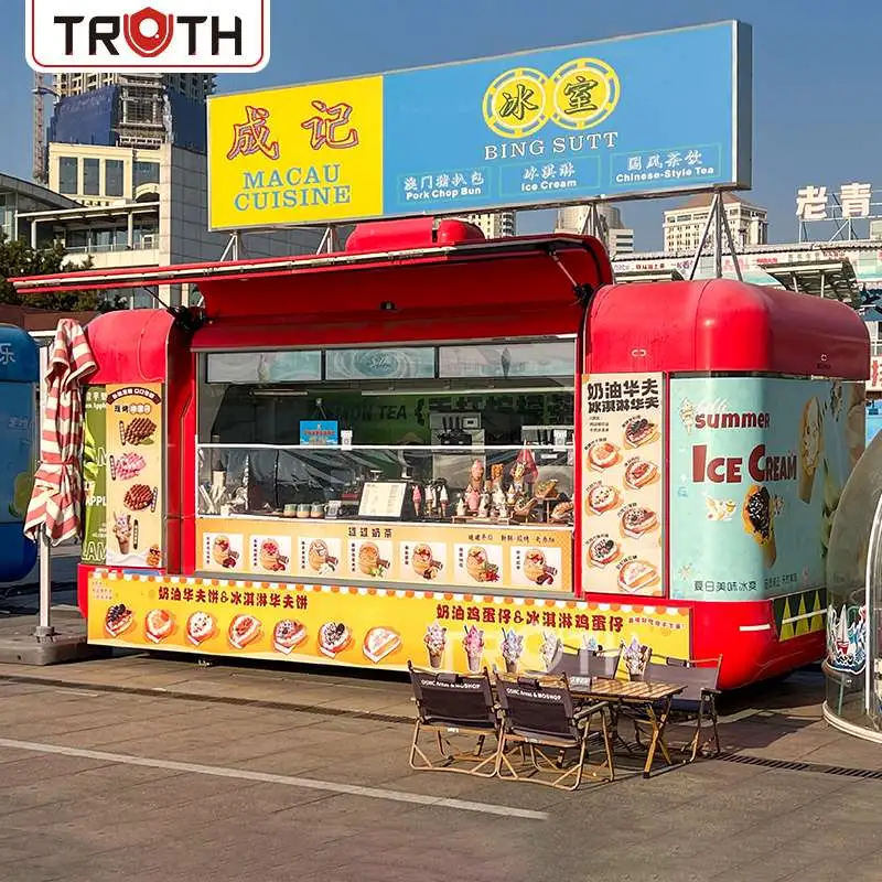 Prečo je 220V prívesný vozík s plnou kuchyňou na zmrzlinu od Qingdao Truth zmenou hry pre vašu firmu