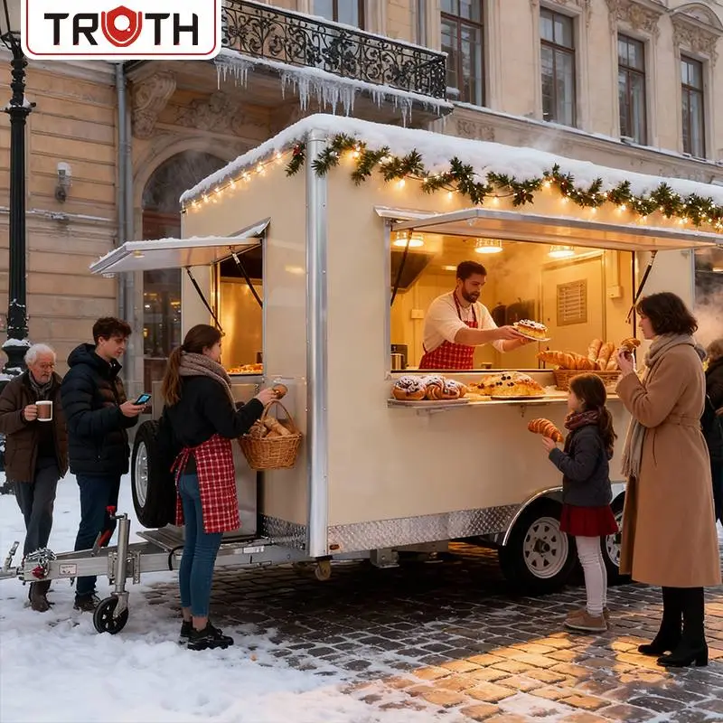 Hot Dog Square Mobilný kuchynský príves na jedlo