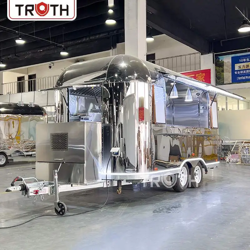 Hamburger Stainless Steel Mobile Food Truck