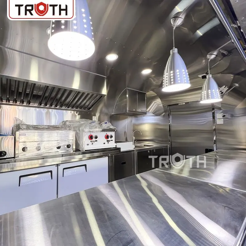 Hamburger Stainless Steel Mobile Food Truck