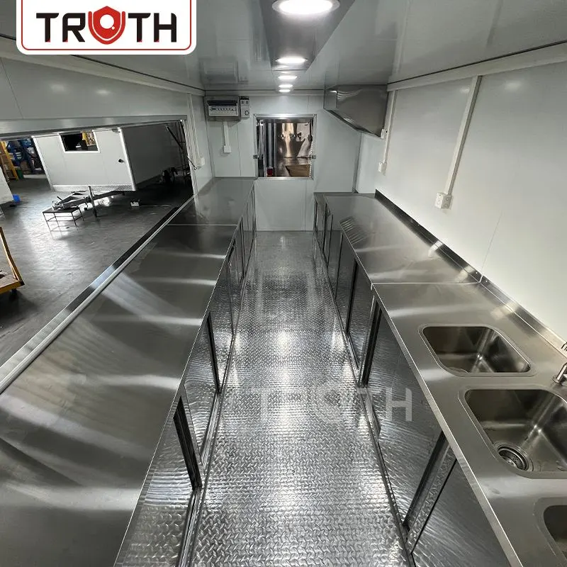 Square Food Trailer